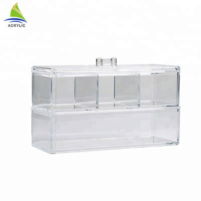 Dalam Kualitas Tinggi 2 Laci Makeup Organizer Kosmetik Akrilik