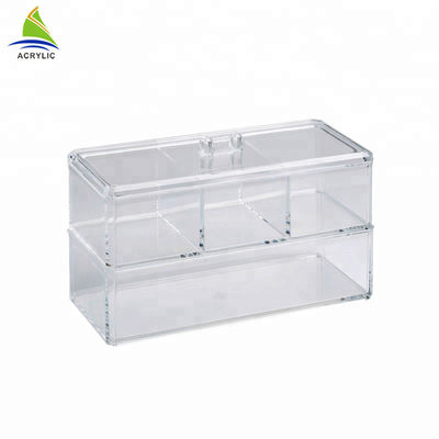 Dalam Kualitas Tinggi 2 Laci Makeup Organizer Kosmetik Akrilik