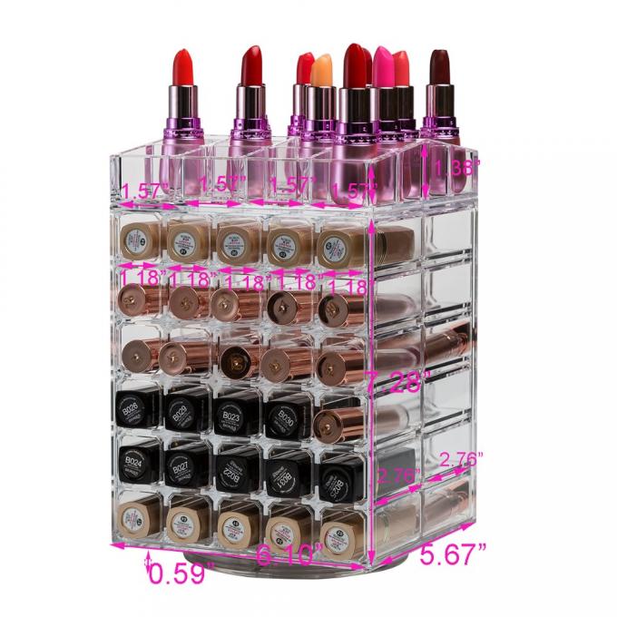 Rotating Acrylic Lipstick Holder, Spinning Lipstick Tower.jpg