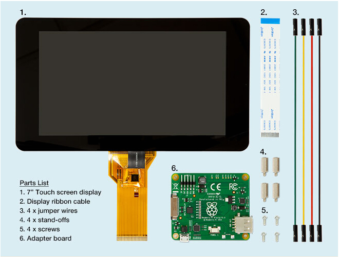 kasus raspberry pi 7 touchscreen