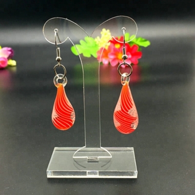 Bentuk Pohon Akrilik Display Perhiasan Rak Anting-Anting Desktop