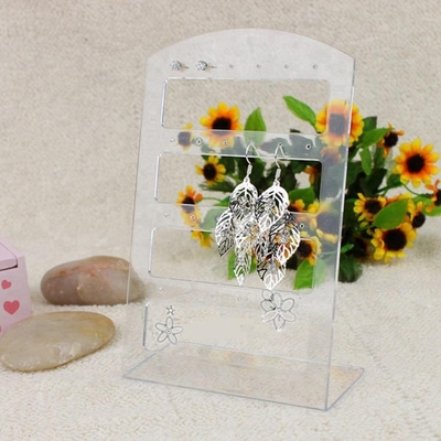 3mm Acrylic Display Perhiasan Acrylic Makeup Jewelry Earring Holder Tampilan Crystal Polishing