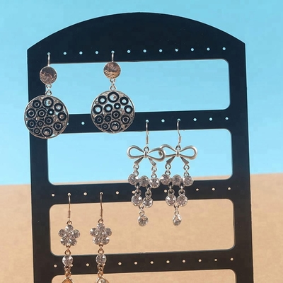 3mm Acrylic Display Perhiasan Acrylic Makeup Jewelry Earring Holder Tampilan Crystal Polishing
