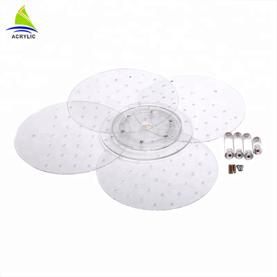 Acrylic Counter Tampilan Perhiasan Top Earring Display Stand Tray Untuk Retailer