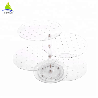 Acrylic Counter Tampilan Perhiasan Top Earring Display Stand Tray Untuk Retailer