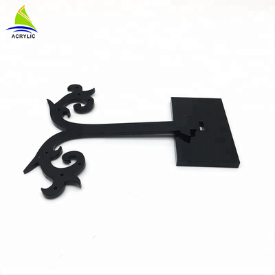 Akrilik elegan Display perhiasan pohon hitam akrilik anting-anting Display Stand Holder Rack