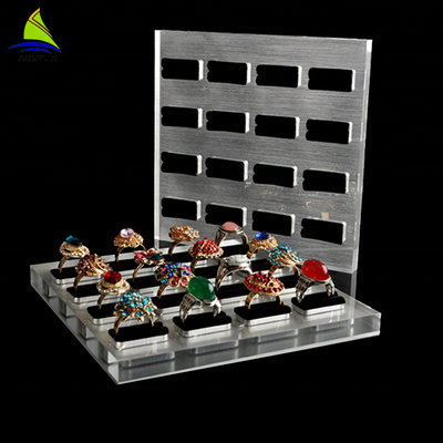 3mm Acrylic Jewelry Display Jewelry Display Rack Hitam Tunggal Acrylic Ring Holder Finger