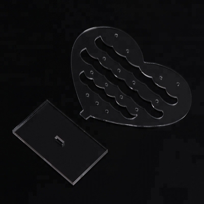 Acrylic Display Perhiasan Tubuh Transparan Acrylic Countertop Jewelry Earring Displays