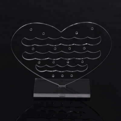 Acrylic Display Perhiasan Tubuh Transparan Acrylic Countertop Jewelry Earring Displays