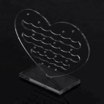 Acrylic Display Perhiasan Tubuh Transparan Acrylic Countertop Jewelry Earring Displays
