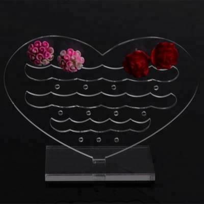 Acrylic Display Perhiasan Tubuh Transparan Acrylic Countertop Jewelry Earring Displays