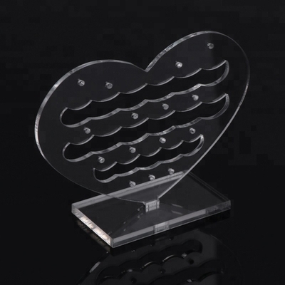 Acrylic Display Perhiasan Tubuh Transparan Acrylic Countertop Jewelry Earring Displays
