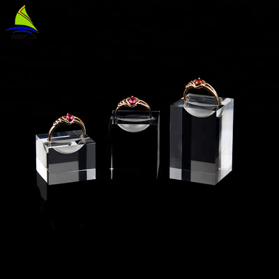 Pameran Perhiasan profesional Berdiri Tunggal Cincin Perhiasan Tampilan ROHS Sertifikasi