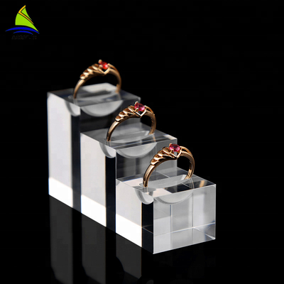Pameran Perhiasan profesional Berdiri Tunggal Cincin Perhiasan Tampilan ROHS Sertifikasi