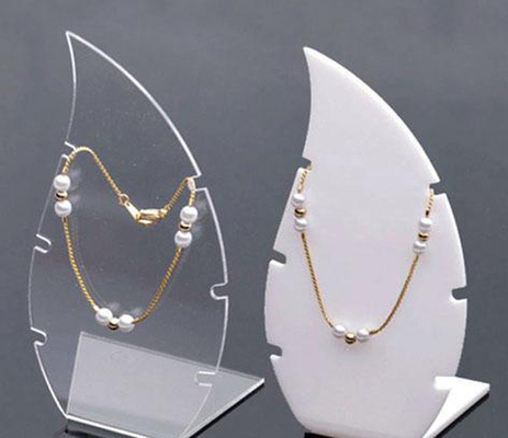 Desain baru dilepas anting akrilik yang jelas dan kalung perhiasan tampilan set
