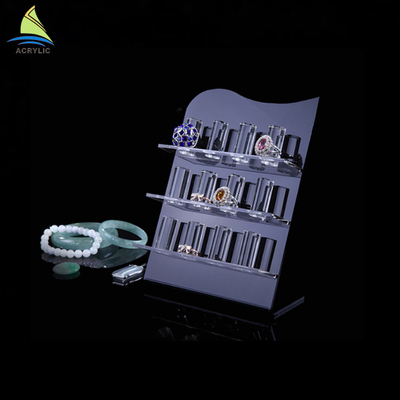 Acrylic Jewelry Display Stand, Acrylic Ring Display Stand, display akrilik berdiri untuk perhiasan