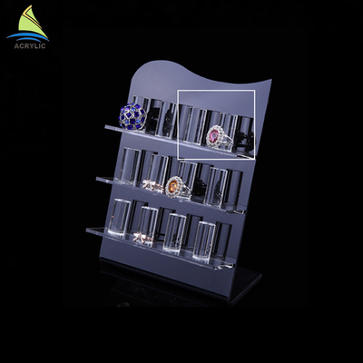 Acrylic Jewelry Display Stand, Acrylic Ring Display Stand, display akrilik berdiri untuk perhiasan