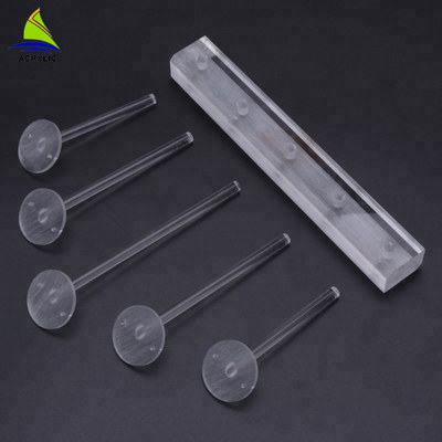 Dekstop Akrilik Kustom Putih Anting Anting Akrilik
