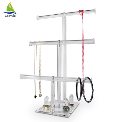 Kustom baru yang jelas gelang akrilik / kalung / Display perhiasan rak