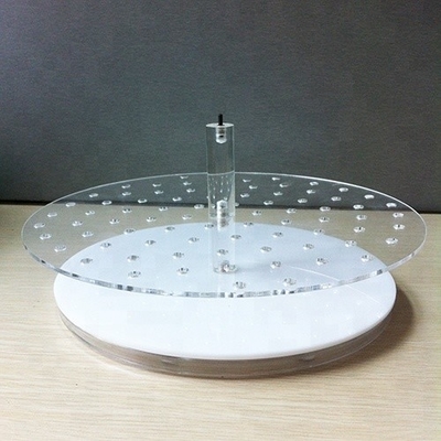 Eco - Friendly Countertop Acrylic Jewelry Holder 3mm Kristal Polishing
