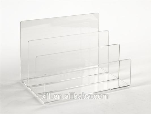 Tinggi Transparan Premium Office Home Batal Acrylic Organizer file pemegang