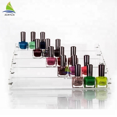 Kustom Acrylic Kosmetik Tampilan Shopping Mall Acrylic Nail Polish Rak Display Minyak Esensial