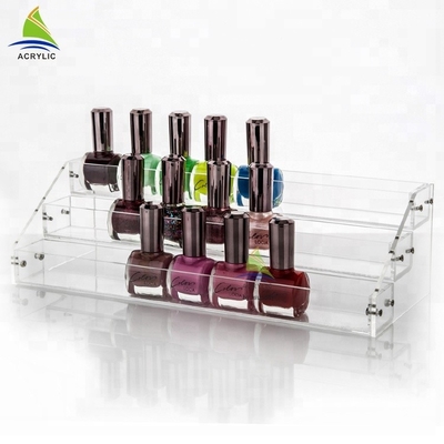 Kustom Acrylic Kosmetik Tampilan Shopping Mall Acrylic Nail Polish Rak Display Minyak Esensial