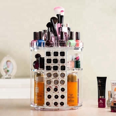 Hapus Mode Akrilik Tampilan Kosmetik Berputar Acrylic Lipstik Organizer