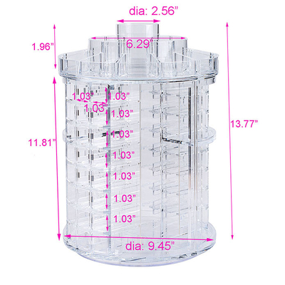 Hapus Mode Akrilik Tampilan Kosmetik Berputar Acrylic Lipstik Organizer