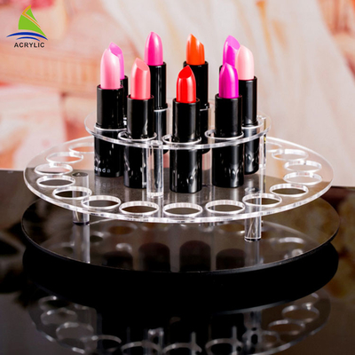 360 derajat berputar acrylic plexiglass makeup kosmetik organizer
