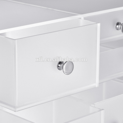 Tampilan Kosmetik Polygon Acrylic Eco - Friendly Acrylic Makeup Storage Box