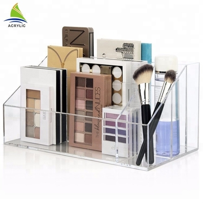 Transparan Crystal Acrylic Make Up Organizer Modern Acrylic Cosmetic Organizer