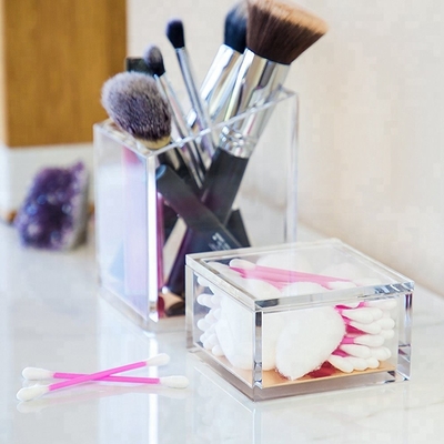 Transparan Crystal Acrylic Make Up Organizer Modern Acrylic Cosmetic Organizer