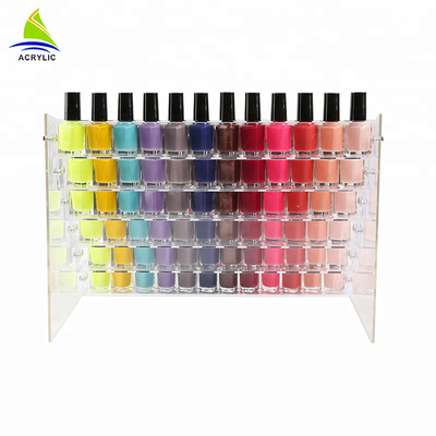 Berjenjang Acrylic Display Kosmetik Bahan Acrylic Nail Polish Botol Berdiri Holder Cosmetic Organizer