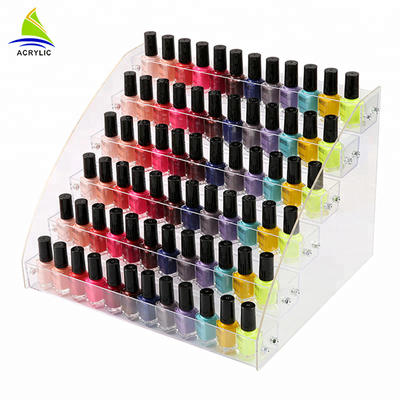 Berjenjang Acrylic Display Kosmetik Bahan Acrylic Nail Polish Botol Berdiri Holder Cosmetic Organizer