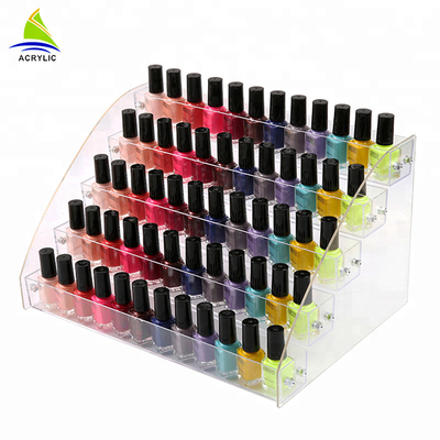 Berjenjang Acrylic Display Kosmetik Bahan Acrylic Nail Polish Botol Berdiri Holder Cosmetic Organizer