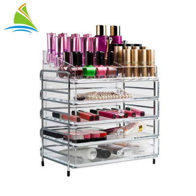 3 Laci Acrylic Organizer Penyimpanan Kosmetik Disesuaikan