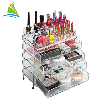 3 Laci Acrylic Organizer Penyimpanan Kosmetik Disesuaikan