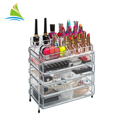 3 Laci Acrylic Organizer Penyimpanan Kosmetik Disesuaikan