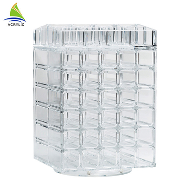 Rotating Acrylic Lipstick Holder Berputar Lipstick Tower 3mm Ketebalan