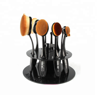 Gloss Sikat Gigi Bentuk Acrylic Cosmetic Brush Holder Tampilan Drying Rack