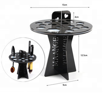 Gloss Sikat Gigi Bentuk Acrylic Cosmetic Brush Holder Tampilan Drying Rack