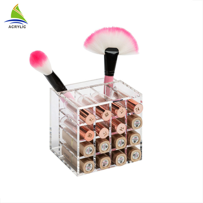 Counter Top Acrylic Display Kosmetik Acrylic Cosmetic Lipstick Organizer