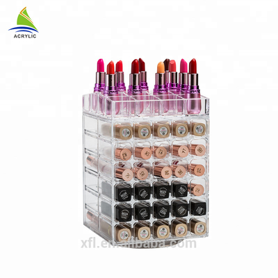 Disesuaikan Acrylic Cosmetic Display Batal Lipstik Holder Acrylic Makeup Storage Holder Box
