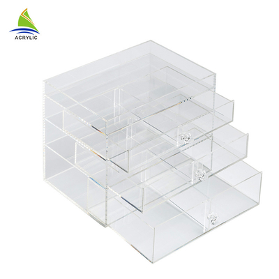Grosir 3 Laci Acrylic Kosmetik Organizer