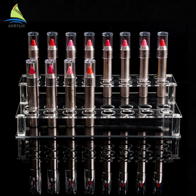 Countertop Makeup Organizer Kosmetik Acrylic Lipstik Holder Diamond Polishing
