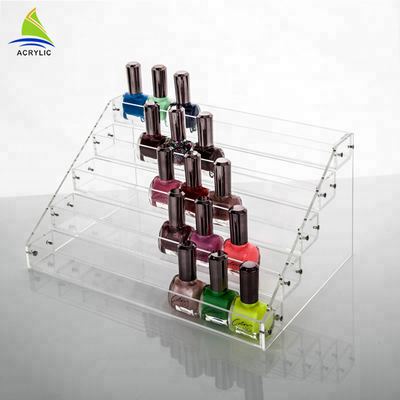 Table Top Acrylic Tiered Display Rack Memegang Rak Display Cat Kuku Akrilik