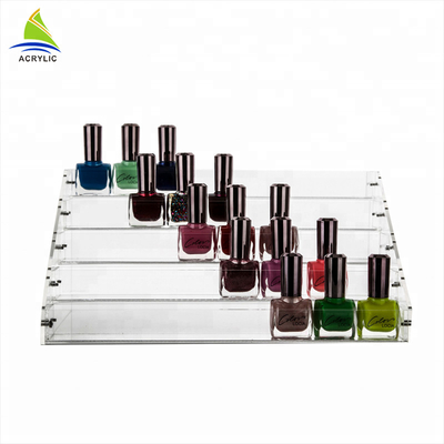 Table Top Acrylic Tiered Display Rack Memegang Rak Display Cat Kuku Akrilik
