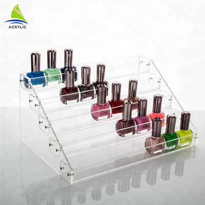 Table Top Acrylic Tiered Display Rack Memegang Rak Display Cat Kuku Akrilik