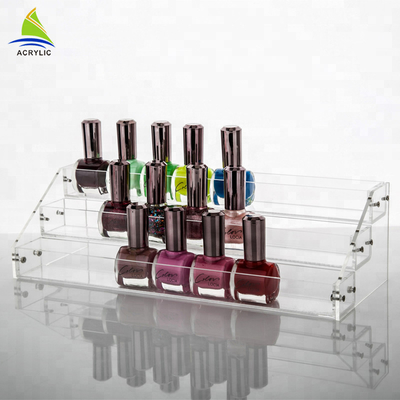 Table Top Acrylic Tiered Display Rack Memegang Rak Display Cat Kuku Akrilik